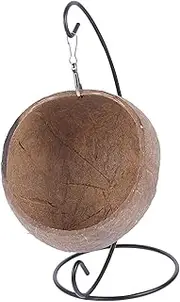 CIYODO 1pc Hamster Hammock Coconut Shell Nest for Animals Comfortable Hanging Bed for Guinea Pigs Pet Present Natural Cool Warm Swinging for Cage Decor