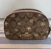 COACH CE699 - MINI SERENA CROSSBODY IN SIGNATURE CANVAS WITH SNOWFLAKE PRINT