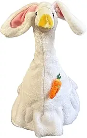 Concrete Animal Outfits, Easter Bunny Costume, Spring Porch Decor, Weatherproof Plush Fabric, Adjustable Fit, (17/23-Inch), Outdoor Sculpture Holiday Gathering