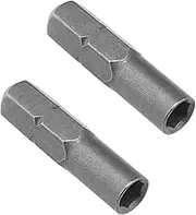 Create idea 2pcs Manual/Electric Screwdriver Bit Adapter Screwdriver Hexagonal Handle Adapter Precision Bit Adapter 6.35mm 1/4" Insert Bit Adapter to 4mm