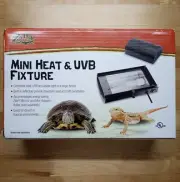 Zilla Mini Heat & UVB Reptile Fixture For Lizard Snake Chameleon Iguana