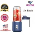 Portable Mini Electric Juicer 6 Blades USB Fruit Juice Kitchen Blender Machine