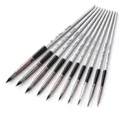 10 Artist Watercolor Painting Brushes Brush Oil Acrylic Flat&Tip Paint Kit Brush Pen Brochas Drawing Pen Art Supplies Hand Paint