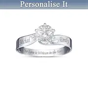 'Written In The Stars' Personalised Engraved Ring