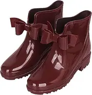[Asifn] Women's Rain and Snow Boots Non-Slip Travel Outdoor Wellington Boots Garden Casual Waterproof Slip-On Chelsea Shoes