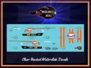 1/64 '62 Corvette "Gulf" Gasser Custom Replica Decal SCR-1324