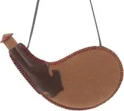 HOLIDYOYO Leather Water Bag Traditional Bota Bag for Wine Portable Liquid Storage Pouch Craftsmanship for Camping Outdoor Use