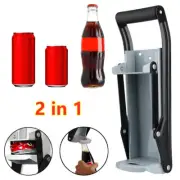 Can Crusher Beer Soda Smasher 16oz Iron Recycling Bottle Can Opener Wall Mount