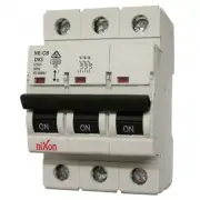 63AMP - 3 Pole 10ka MCB - Circuit Breaker - D Curve