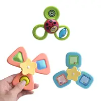 在飛比找PChome24h購物優惠-益智玩具 KOTY吸盤轉轉樂3入組 吸盤陀螺旋轉兒童玩具