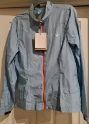 Bontrager Jacket Women Large Blue Race WSD Windshell Lightweight Packable NWT