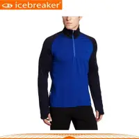 在飛比找樂天市場購物網優惠-【Icebreaker 男 半開襟長袖上衣《寶藍》】IBF1