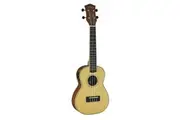 Tiki '6 Series' Spruce Solid Top Electric Concert Ukulele with Hard Case (Natural Satin)
