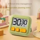 with Magnetic Kitchen Timer LCD Digital Alarm Clock Counter Indoor