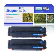 2PK Compatible with HP CF411X Cyan Toner LaserJet Pro MFP M452dw M452dn M477fnw