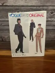 Vogue 2022 Sewing Pattern Paris Original Christian Dior Jacket Pants sz 10 Uncut