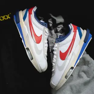 【SACAI X NIKE CORTEZ 4.0 OG】灰白 白紅藍 阿甘｜復古 男女鞋 DQ0581-001 100