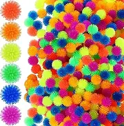 Spiky Hedge Balls Multicolor Small Porcupine Balls Mini Stress Balls Soft Sensory Balls Calming Sensory Fidget Toys Bright Assorted Colors for Party Favors Home Office Stress Relief (100)