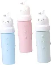 UTHCLO 3Pcs Portable Toothbrush Holders Cartoon Travel Washing Cups for Couples Durable Material for Business Trips and Travel Multifunctional Design Random Color