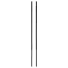 2pcs Chainsaw File 5/32"(4mm) High Carbon Steel Round Hand Rasp for Sharpening