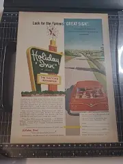 Holiday Inn Print Ad 1963 8x11 Vintage Great To Frame