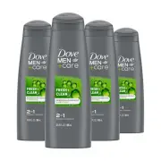 Fortifying 2-In-1 Shampoo and Conditioner Fresh and Clean with Caffeine 4 Count