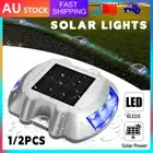 1/2x Solar Driveway Lights Deck Pathway Lights Solar Dock LED Light Safety Light