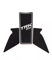 Side Gas Knee Grip Traction Tank Pads Black for Benelli TRK502 TRK 502 502X A9