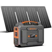 Portable Solar Generator with Panel, 100W Portable Power Station with 40W Panel