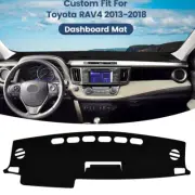 Car Black Dashboard Cover Dashmat Dash Anti-Sun Mat Pad For 2013-18 Toyota RAV4 (for: Toyota)