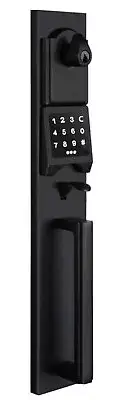 NEWBANG Smart Electronic Door Lock Keypad for Single Door Black Long Modern