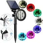 Solar Light Outdoor Colored Waterproof 7 LED Colour Changing Landscape Spotlight