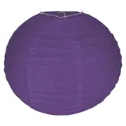 Purple Round Paper Lantern 30cm
