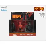 ARTLIFE ㊁ SUPER7 2018 REACTION HELLBOY 3 PACK 大金剛 地獄怪客