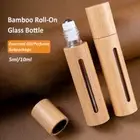 3ml/5ml/10ml/15ml Bamboo Roll on Bottles for Essential Oils Perfume Sample