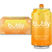 Sparkling Water, Zero Sugar & Zero Calories, Seltzer Water, Orange Creamsicle, 1