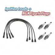 4 x NGK Spark Plugs + Bosch Ignition Leads Kit for Honda Integra DC K20A3 2.0L