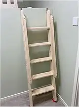 Bunk Bed Ladder with 5 Wide Treads, Space Saving RV Step Ladder for Dorm Loft Residential Load 300kg/660lbs
