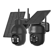ANRAN 5MP Solar Battery Powered WiFi Outdoor Home Security Camera System Audio