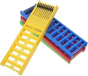 Happyyami 4pcs Fishing Leader Holder: Fishing Tackle Organizer Prevents Line Entanglement - Easy to Assemble Plastic Storage Rack for All Scenarios