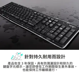 Logitech 羅技 K270 無線鍵盤 多媒體功能鍵 鍵盤 無線 省電設計 防濺灑 藍芽 全尺寸鍵盤 LOGI101