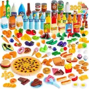 JOYIN 200 Pieces Kids Play Food Deluxe Pretend Play Food Set, Toy Food, Play