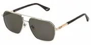 Police SPLQ85 NEW CROSSROADS 4 0579 Men's Sunglasses Silver Size 58