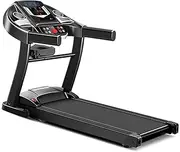 Electric Treadmill ，with Auto Incline, LCD and Pulse Grips, Speakers, Tablet Holder, 220 LB Max Weight, Folding and Portability Wheels