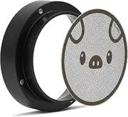 [colomira] 54mm Espresso Accessories Kit, Dosing Funnel and Puck Screen Set, Magnetic Coffee Funnel, 53.5mm Reusable Espresso Puck Screen, Espresso Tools(Piggy)