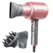 Ionic Hair Dryer Blow Dryer with Cyber Rose Pink (Comb+diffuser+nozzle)