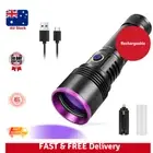 Tisuokae 30W UV Flashlight Black Light,365nm USB Rechargeable Black Light Torch