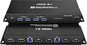 HDMI kvm Switch 2 Monitors 2 Computers edid Emulator 4k 144hz kvm Switch hdmi edid Clone 3440 * 1440 175hz kvm Switch 2 Monitors 2 Computers hdmi edid Copy 4k 120hz USB3.0