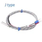 2m Probe Type Thermocouple J Temperature Sensor Cable Wire Controller 0~400'C