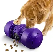 Leipple Interactive Dog Toy for Large Dogs, Rolling Dog Treat Dispenser Slow Feeder, Automatic Durable Puzzle Toy Slow Feeder for Improve IQ, Reduce Boredom, Medium Large Dogs (Purple)